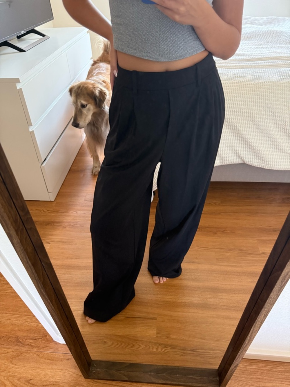 lululemon athletica Black Wide-Leg Trousers - Picture 3 of 8